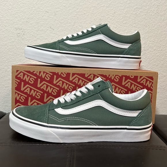 Vans Shoes - Vans Old Skool Color Theory Sage Duck Green Suede and Canvas 8W/6.5M